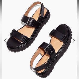 Madewell Cady Lugsole Sandal; Size 7.5 Black